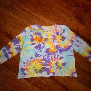 Eye Candy tie-dye crop top shirt